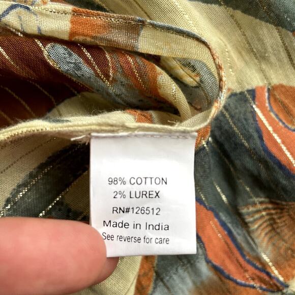 Aratta Silent Journey Ocean Breeze Kimono One Size Fish Coral Print Long Length - Picture 4 of 6